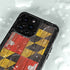 Maryland Flag Dark Wood iPhone 15 Pro Waterproof Case